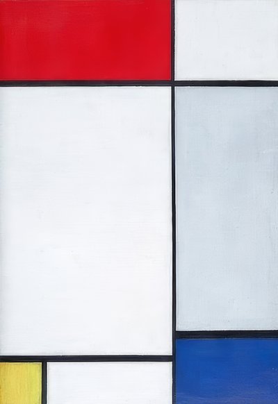 Composizione in rosso, giallo e blu da Piet Mondrian