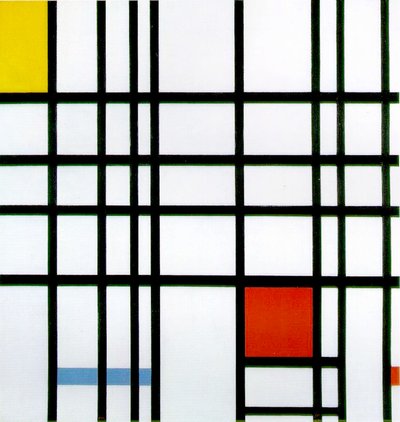Composizione con rosso, giallo e blu, 1921 da Piet Mondrian