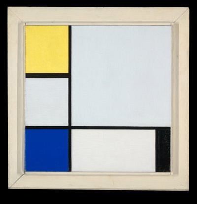 Composizione con giallo, blu, nero e azzurro da Piet Mondrian