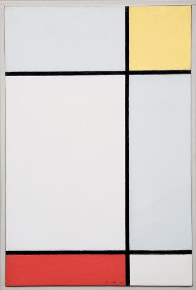 Composizione con giallo e rosso da Piet Mondrian