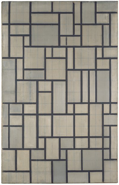 Composizione con griglia 2 da Piet Mondrian