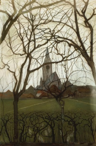 Chiesa del villaggio; Chiesa di San Giacomo, Winterswijk da Piet Mondrian