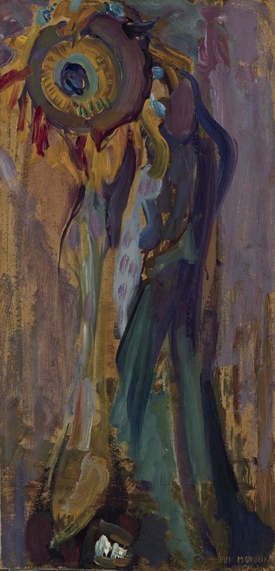 Girasole morente I, 1908 da Piet Mondrian