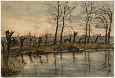 Contadino che torna ai campi, c.1900 da Piet Mondrian