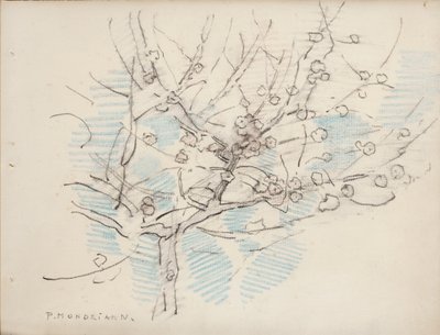 Albero in fiore, c.1917-18 da Piet Mondrian