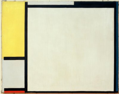 Composizione con giallo, nero, blu, rosso e grigio da Piet Mondrian
