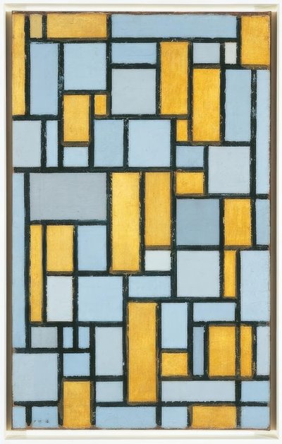 Composizione in grigio e ocra da Piet Mondrian