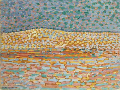 Studio di dune puntinista, cresta a sinistra da Piet Mondrian