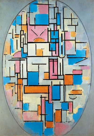 USA, New York, Composizione ovale da Piet Mondrian