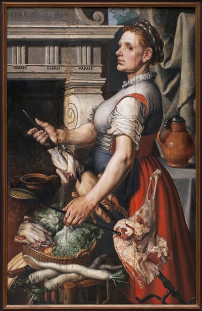 Il cuoco. Dipinto di Pieter Aertsen (1507 o 1508-1575) da Pieter Aertsen