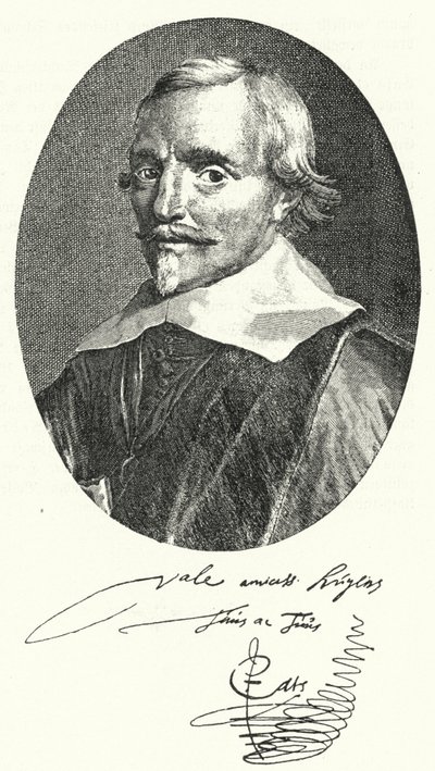 Jacob Cats, poeta e diplomatico olandese (incisione) da Pieter (attr.to) Dubordieu