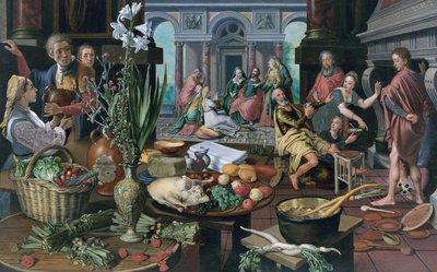 Cristo in casa di Marta e Maria da Pieter Aertsen