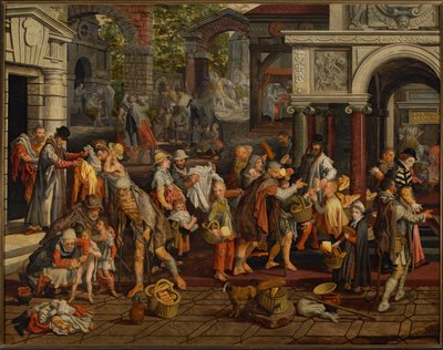 Opere di misericordia cristiana da Pieter Aertsen