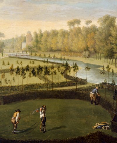 I giardini della Chiswick House da ovest (dettaglio) da Pieter Andreas Rysbrack