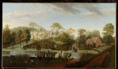Vista della Chiswick House da sud-ovest da Pieter Andreas Rysbrack