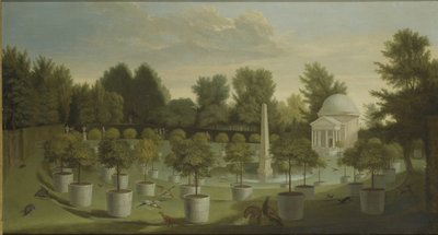 Vista del Giardino degli Aranci, Chiswick House da Pieter Andreas Rysbrack