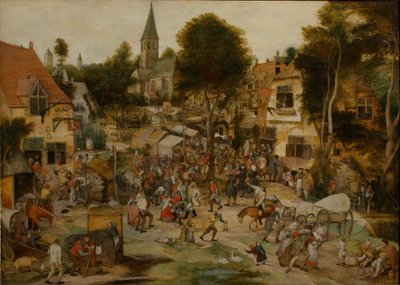 La fiera del villaggio Kermis, prima del 1565 da Pieter Balten