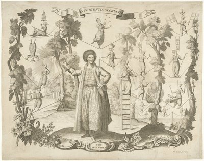 Acrobati e funamboli da Pieter Balthasar Bouttats