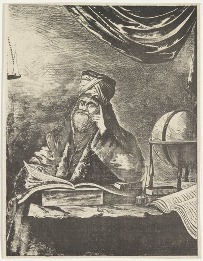 Studioso nel suo studio da Pieter Bartholomeusz. Barbiers