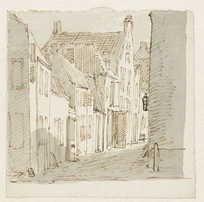 Veduta di strada da Pieter Bartholomeusz. Barbiers