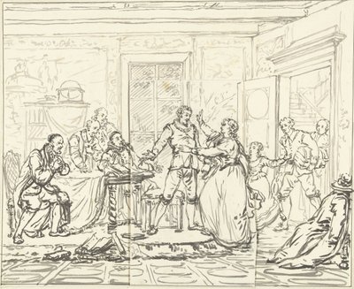 Scena teatrale da Jacob Simonsz de Rijk da Pieter Bartholomeusz. Barbiers