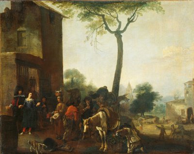 Raccolta delle viti da Pieter Bodding van Laer (manner of)