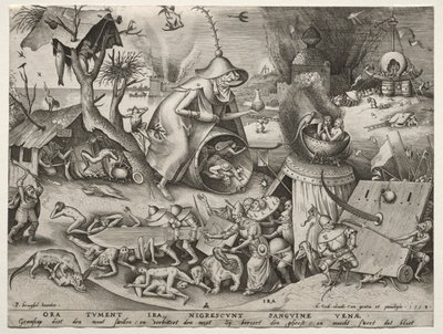 I sette peccati capitali: Ira da Pieter Bruegel