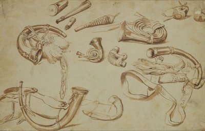 Paraphernalia di caccia da Pieter Bruegel the Elder