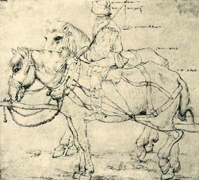 Cavaliere e due cavalli, 1559-1563 da Pieter Bruegel the Elder