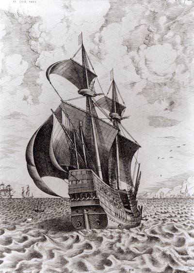 Nave, incisa da Hieronymus Cock da Pieter Bruegel the Elder