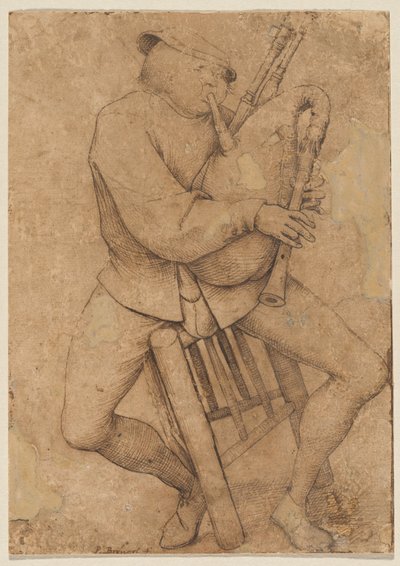 Il suonatore di cornamusa da Pieter Bruegel the Elder
