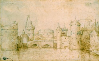 Veduta delle antiche fortificazioni di Amsterdam, Paesi Bassi da Pieter Bruegel the Elder