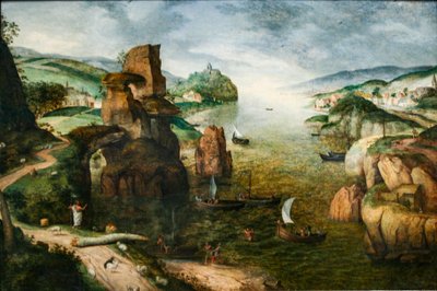 Cristo e gli apostoli sul mare di Galilea da Pieter Brueghel the Elder