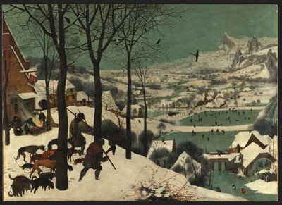 Tedesco: Jäger im Schnee (Inverno) I cacciatori nella neve da Pieter Brueghel the Elder