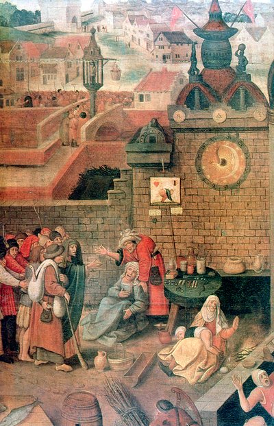 Cristo scaccia i mercanti dal tempio (dettaglio), c1584-1638 da Pieter Brueghel the Younger