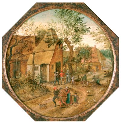 Passaggio attraverso il villaggio da Pieter Brueghel the Younger