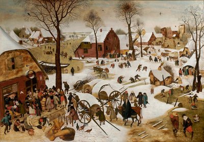 Il censimento a Betlemme, inizio XVII secolo da Pieter Brueghel the Younger