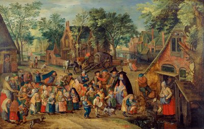 Il gioco della sposa di Pentecoste, c. 1620 da Pieter Brueghel the Younger