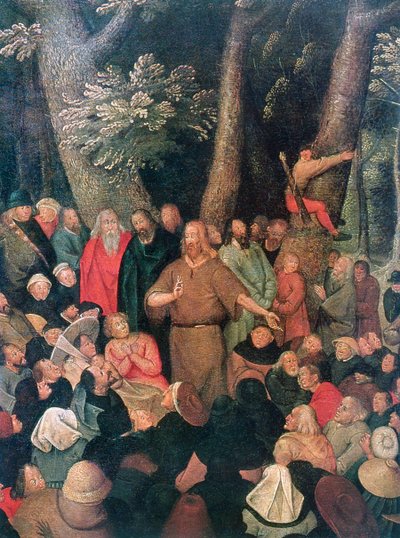 Il sermone di Giovanni Battista (dettaglio), 1604 da Pieter Brueghel the Younger