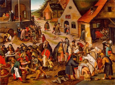 Le sette opere di misericordia da Pieter Brueghel the Younger
