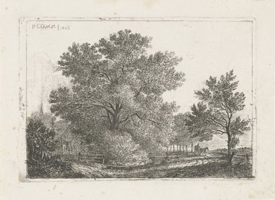 Paesaggio con grande albero da Pieter Casper Christ