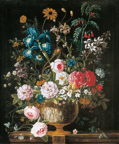 Giugno, dai Dodici Mesi di Fiori, un calendario floreale di nature morte da Pieter Casteels