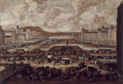 Il Pont-Neuf, la Senna e il Louvre, circa 1670 da Pieter Casteels