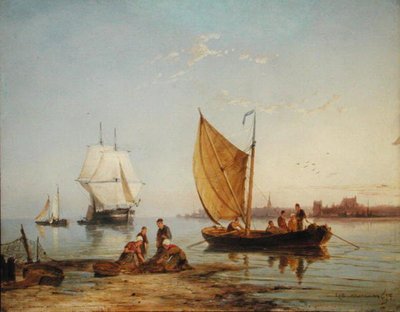 Al largo di Overschie, Olanda da Pieter Christiaan Cornelis Dommelshuizen