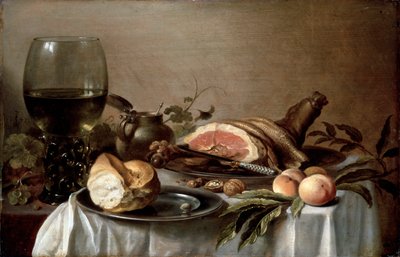 Colazione con prosciutto, 1647 da Pieter Claesz