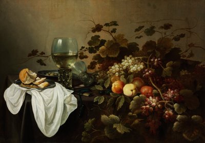 Natura morta con frutta e Roemer da Pieter Claesz