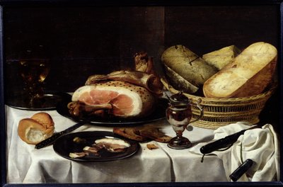 Natura morta con prosciutto da Pieter Claesz