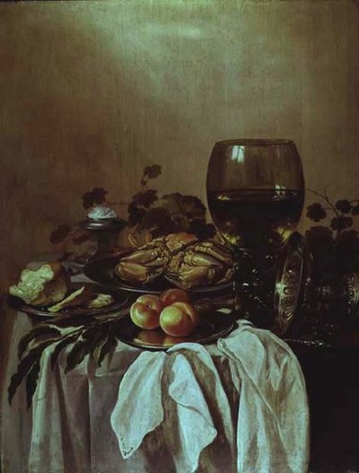 Natura morta con un granchio da Pieter Claesz