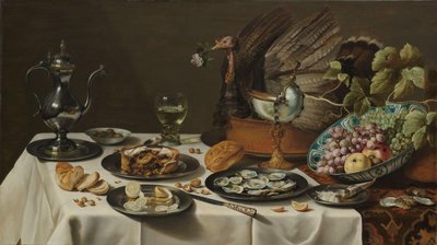 Natura morta con torta di tacchino da Pieter Claesz