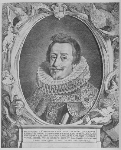 Ferdinando II, Sacro Romano Imperatore, inciso da Pieter van Sompel, 1644 da Pieter Claesz Soutman